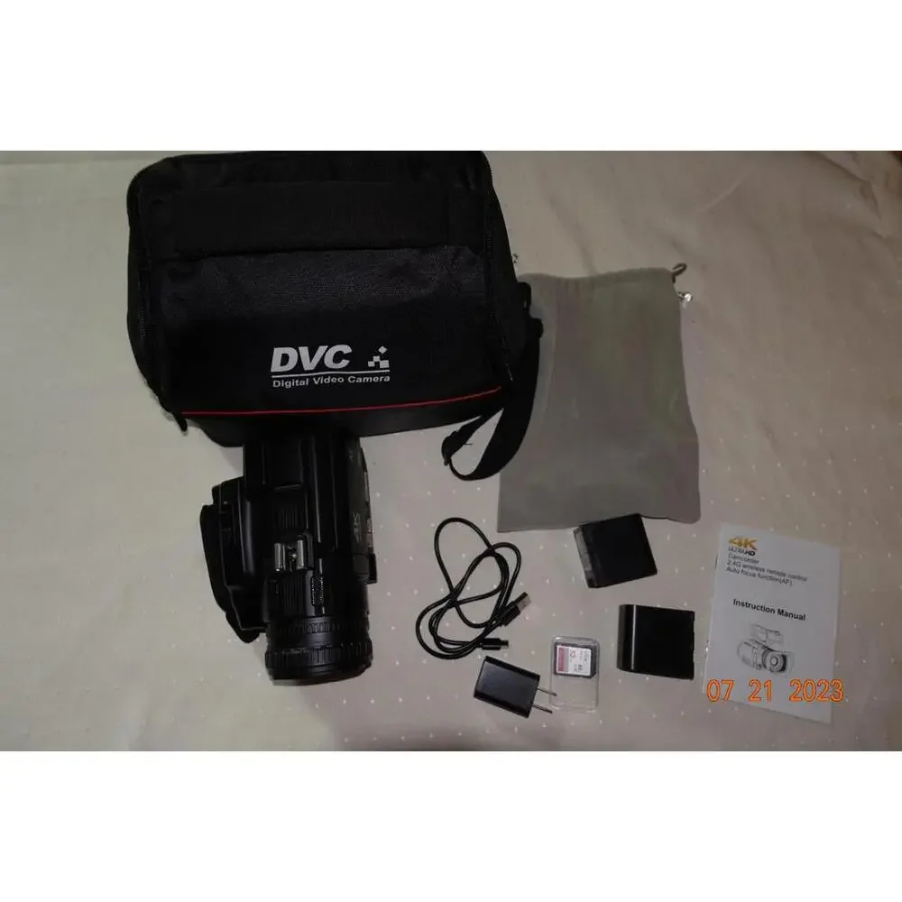 DVC  4K Video Camera Camcorder 48MP Ultra HD Video Camera Wifi Vlogging Camera